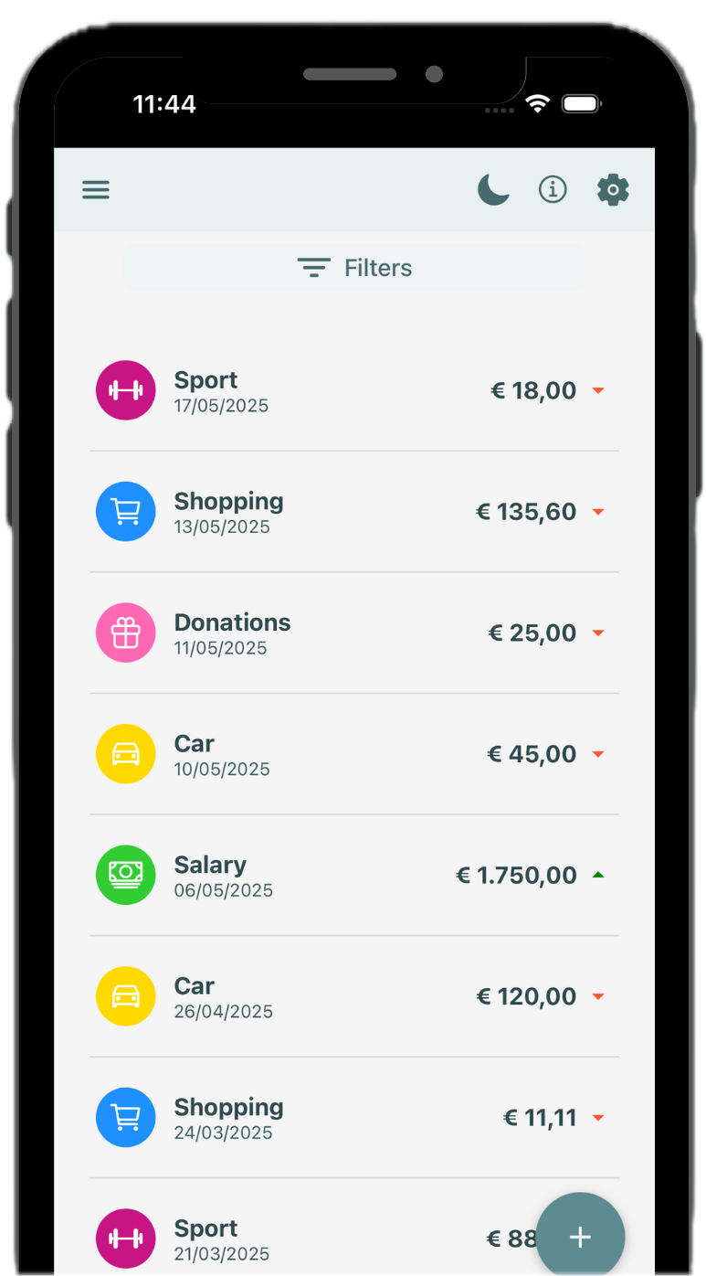 Track expenses